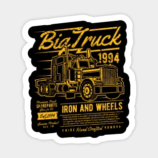 Big Truck 18 Wheeler Ground Pounder Mile Pounder Lizard Lot King Sticker